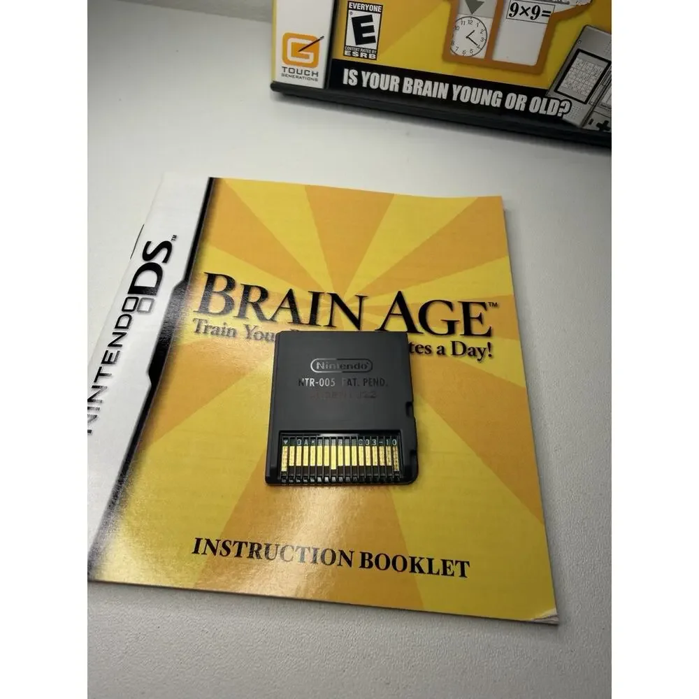 Brain Age 1 & 2 Bundle Lot Nintendo DS CIB Complete W All Inserts Very Clean EUC